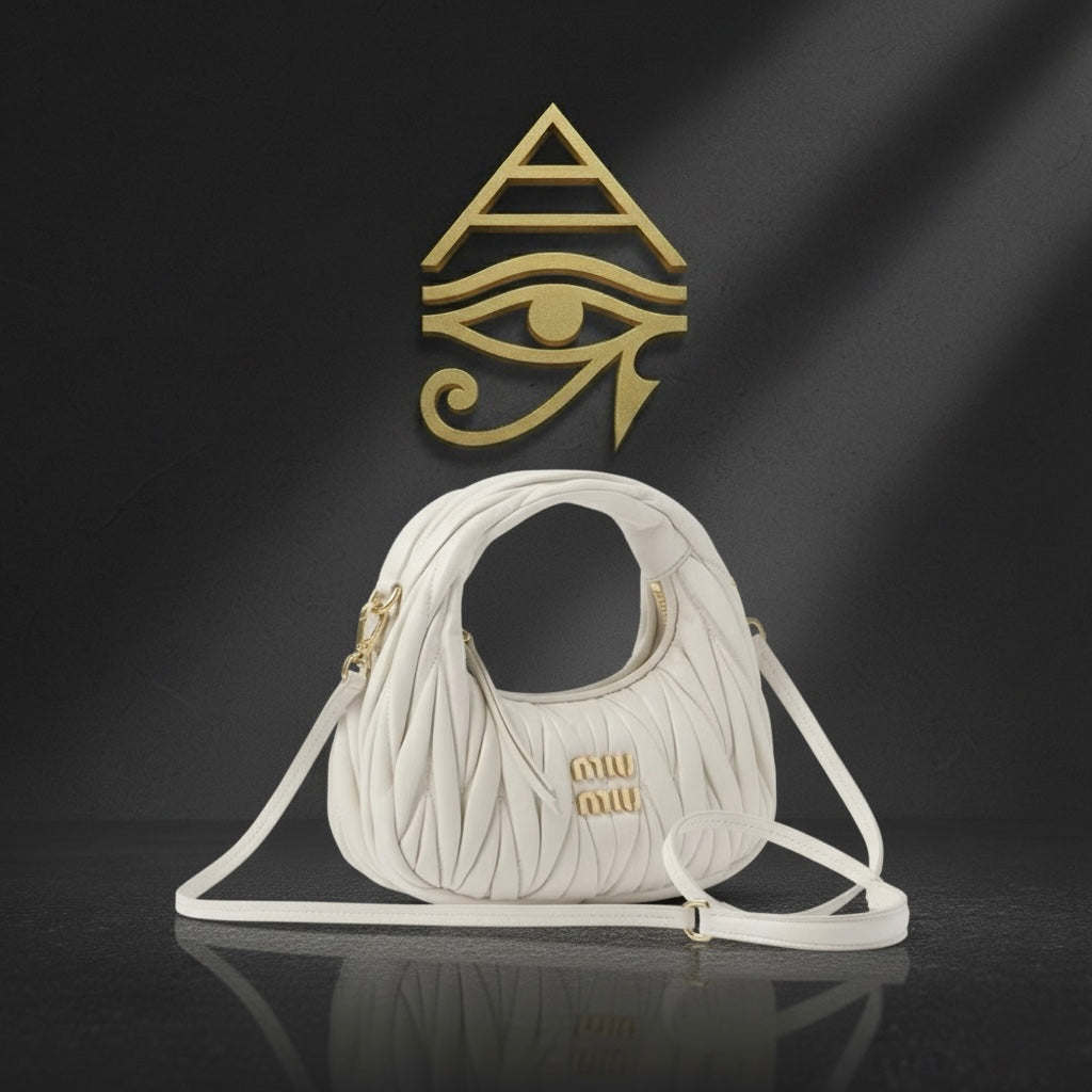 Miu Miu Wander Matelassé Nappa Leather Mini Hobo Bag