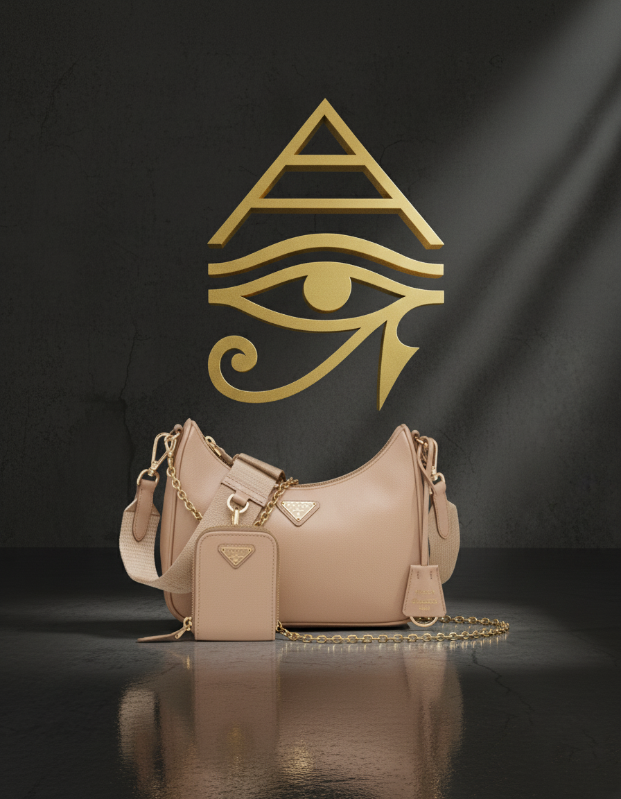 Prada Re-Edition 2005 Nylon Bag Cameo Beige