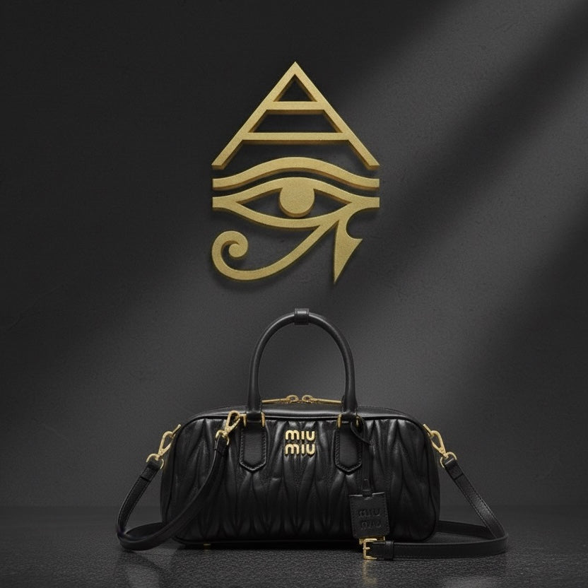 Miu Miu Arcadie matelassé nappa leather regular bag