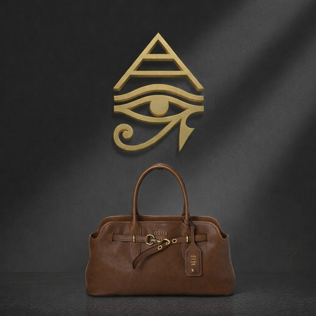 Miu Miu Aventure nappa leather large bag