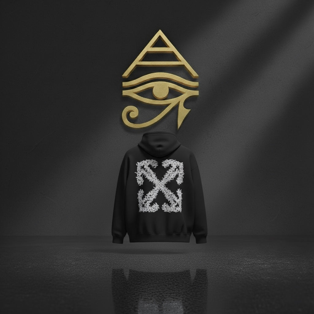 OFF-WHITE Hoodie Tattoo Arrow Skate