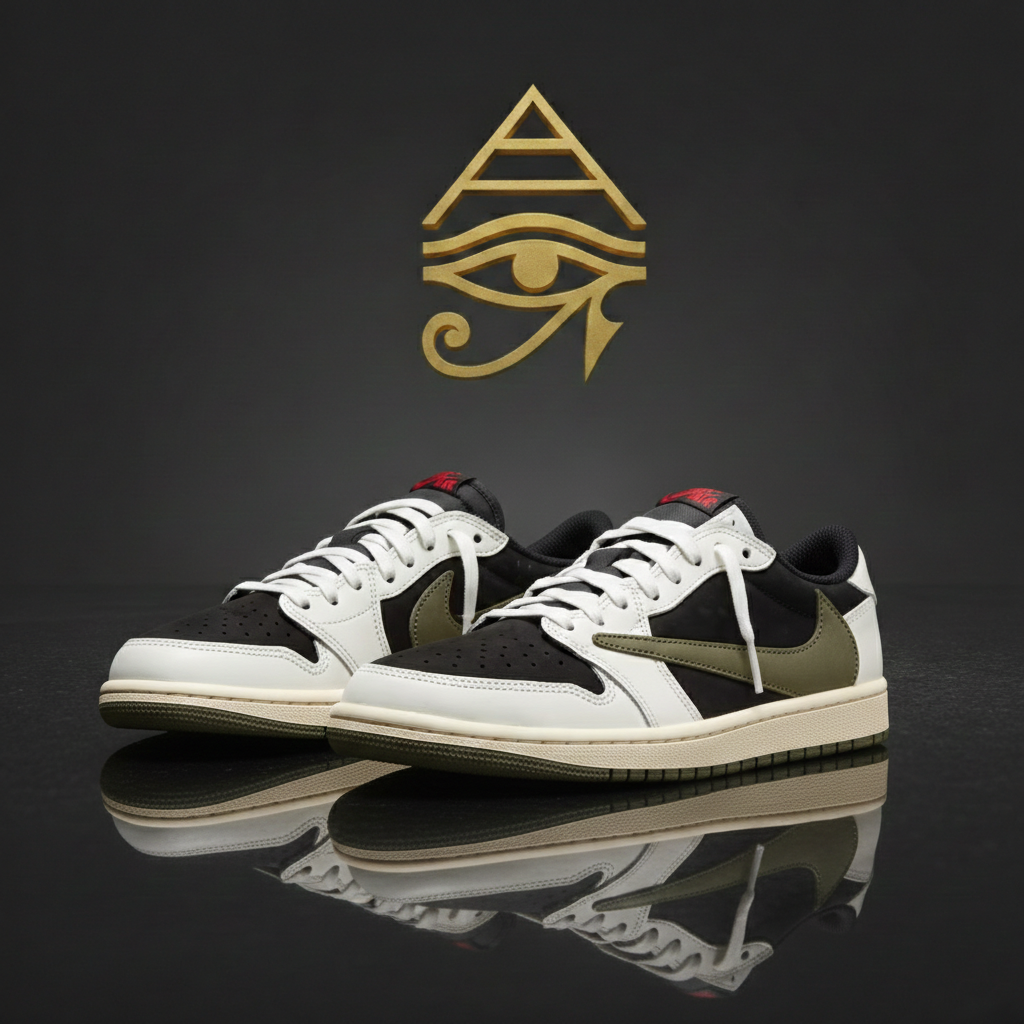 Jordan 1 Retro Low OG SP Travis Scott "Olive" (Friends & Family)