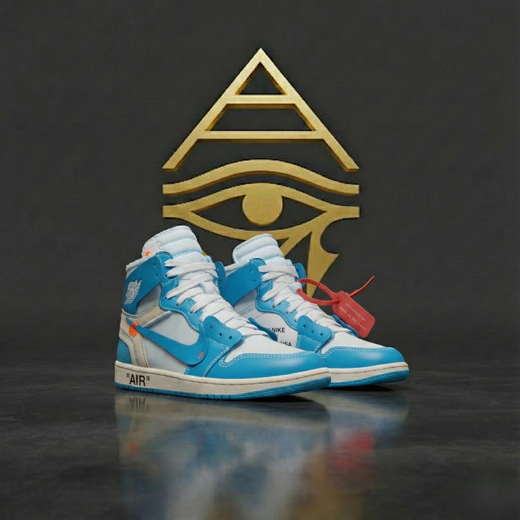 Air Jordan 1 Retro High x OFF-WHITE "University Blue"