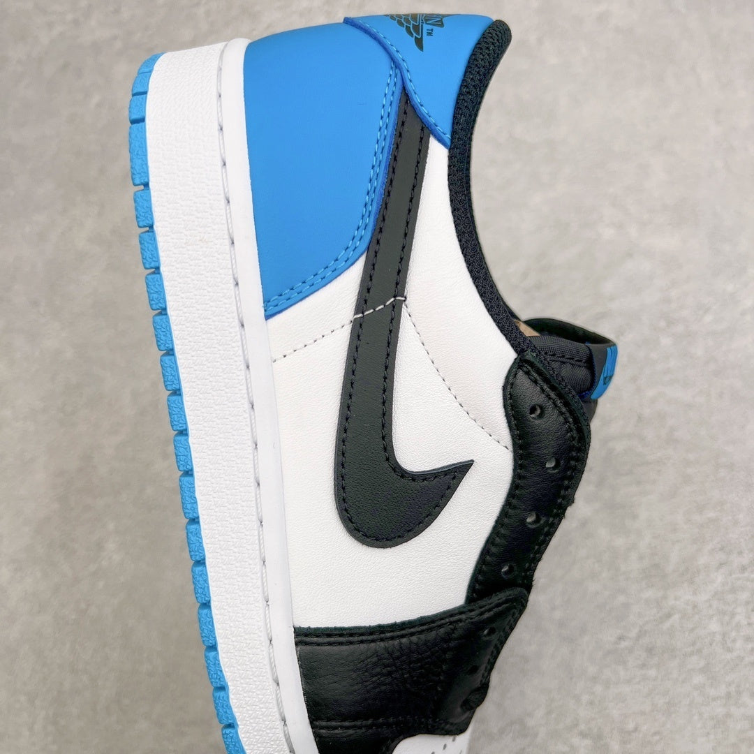 Air Jordan 1 Retro Low OG "Black Dark Powder Blue" (UNC)