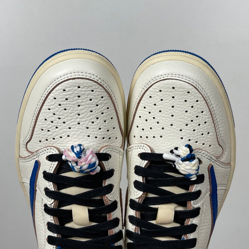 Jordan 1 Retro Low OG SP Fragment x Travis Scott Sail Military Blue