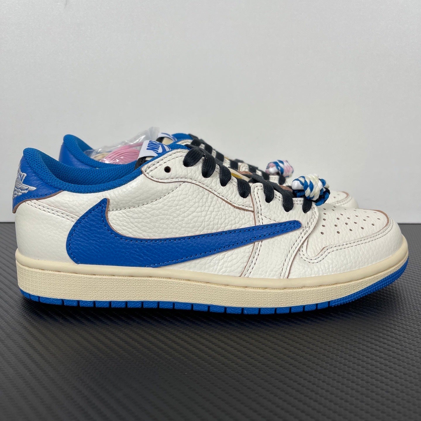 Jordan 1 Retro Low OG SP Fragment x Travis Scott Sail Military Blue