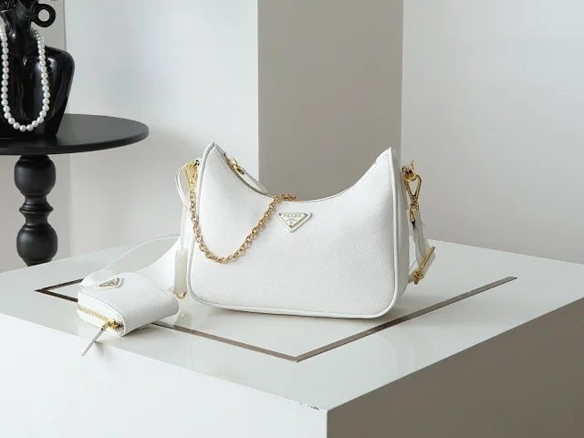 Prada Re-Edition 2005 Nylon Bag White