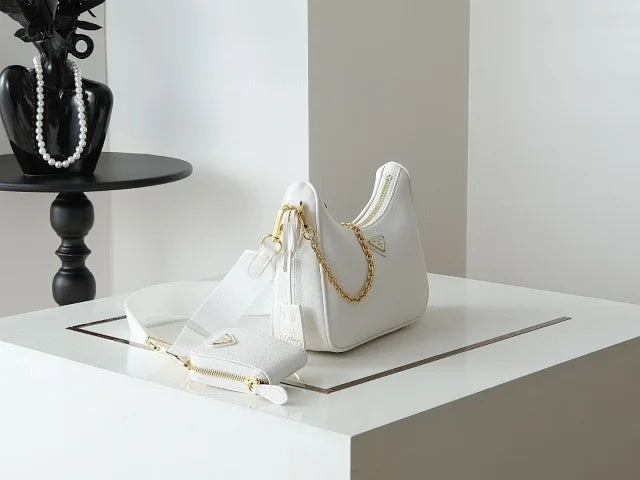 Prada Re-Edition 2005 Nylon Bag White